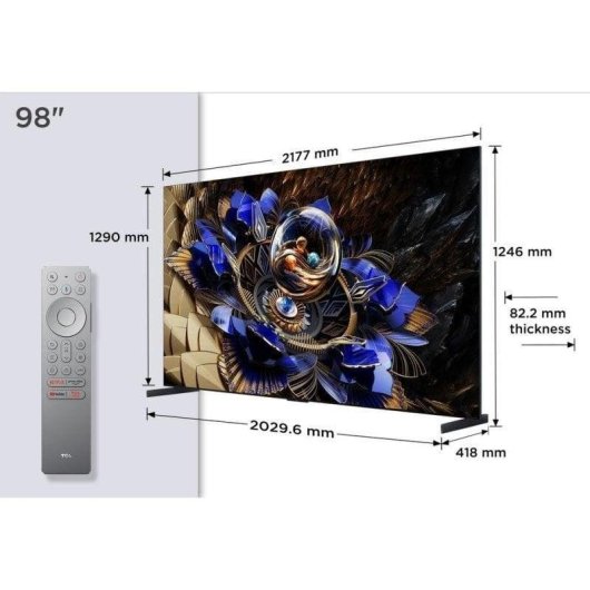 TV TCL QD-Mini LED 98X11K 98" 4K Ultra HD Smart TV WiFi