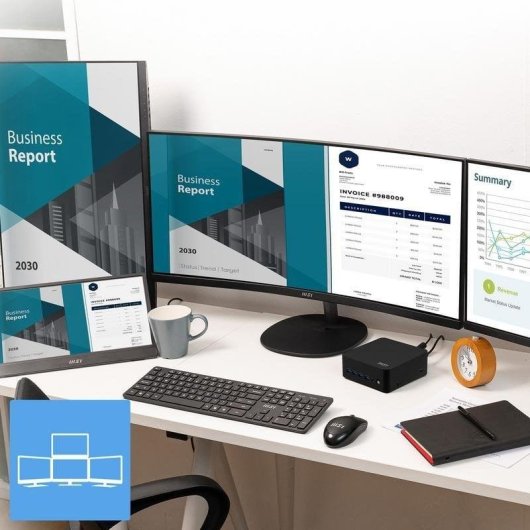 Mini PC MSI Cubi Z AI 8M AMD Ryzen 7 8845HS 16GB 1TB SSD Windows 11 Pro Wi-Fi 6E