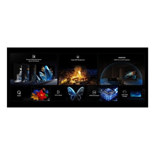 TV TCL QD-Mini LED 55C6KS 55" 4K Ultra HD Smart TV Google TV HDR10