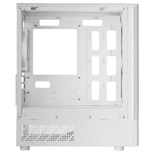 Boîtier gaming Mars Gaming McOnyx MicroATX, grille métallique, 3 ventilateurs ARGB, double chambre, blanc