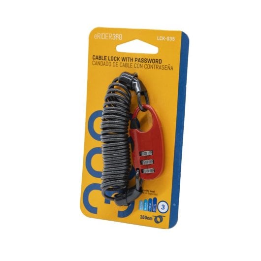 Candado De Cable Con Contraseña - 1,5m Aca-008