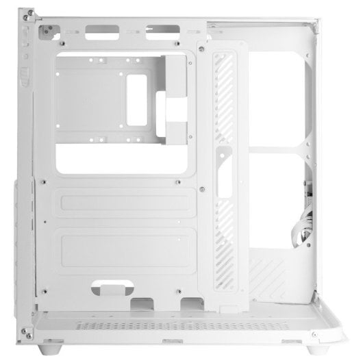 Boîtier gaming ATX Mars Gaming McInfiniolite avec panneau supérieur en verre trempé, double caméra, blanc