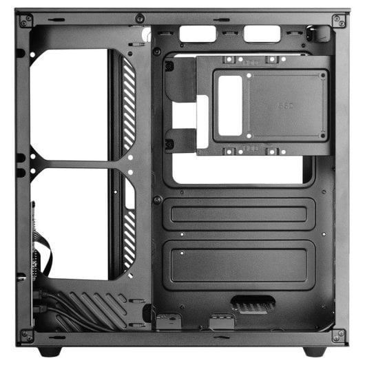 Boîtier gaming ATX Mars Gaming McInfiniolite avec panneau supérieur en verre trempé, double caméra, noir