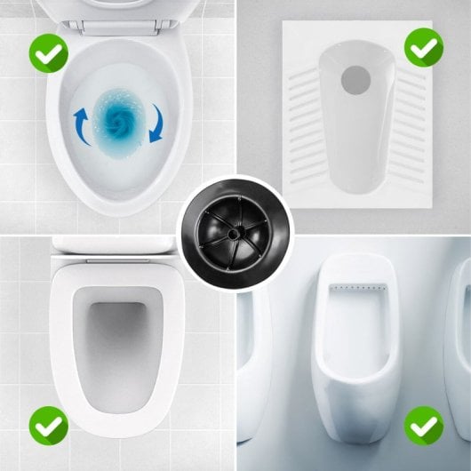 Nettoyeur de canalisations à air comprimé haute pression Innovagoods Jetpro avec accessoires et manomètre 5 en 1, ABS noir