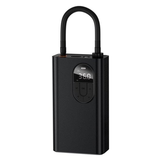 Compresor Baseus Energy Source bomba inflado automática 2500 mAh LED negro