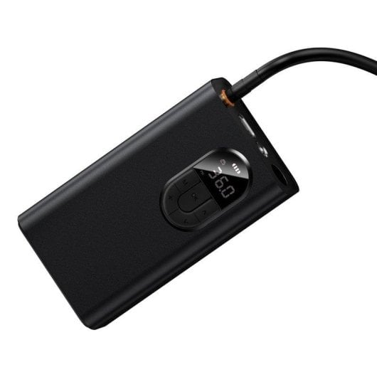 Compresor Baseus Energy Source bomba inflado automática 2500 mAh LED negro