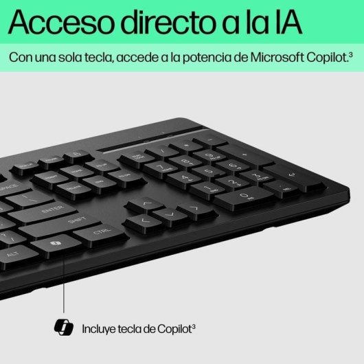 Conjunto Teclado e Rato HP Combo 225 de Membrana 100% Preto