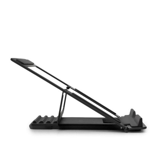 Notebook-Ständer Lindy 20917 Aluminium faltbar höhenverstellbar 10 kg Schwarz Silber