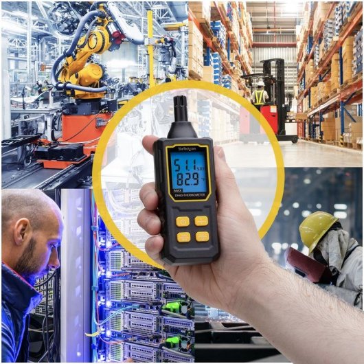 Pirômetro StarTech Termometro Igro Metro Digitale LCD Min/Max ABS