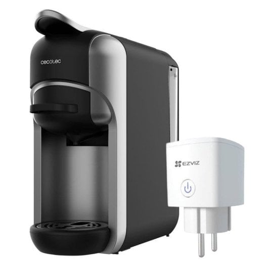 Machine à café expresso compacte 3 en 1 Cecotec FreeStyle + prise connectée WiFi EZVIZ CS-T30-10B-EU