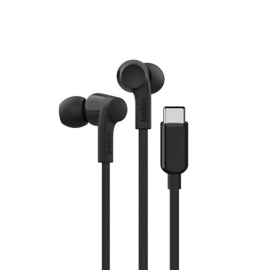 Ecouteurs Belkin SoundForm filaires USB-C pour musique et usage quotidien, noir