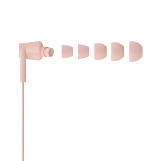 Écouteurs Belkin SoundForm filaires USB-C pour musique et quotidien, roses
