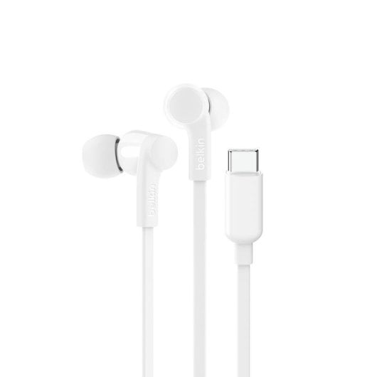Auriculares Belkin SoundForm con cable USB-C intraauriculaires usage quotidien blancs IPX5