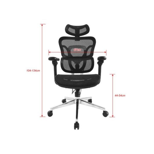 Bürostuhl Equip 651051 Ergonomisch Mesh Schwarz 3D-Armlehnen