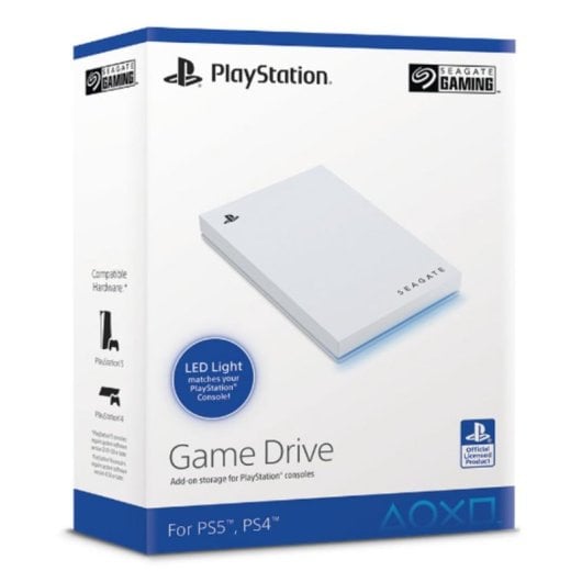 Disco Duro Seagate Game Drive 1TB SSD USB 3.2 Blanco compacto