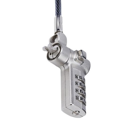 Cabo Antifurto StarTech Universal para Portátil 2m Combinação Serializada Preto Prata