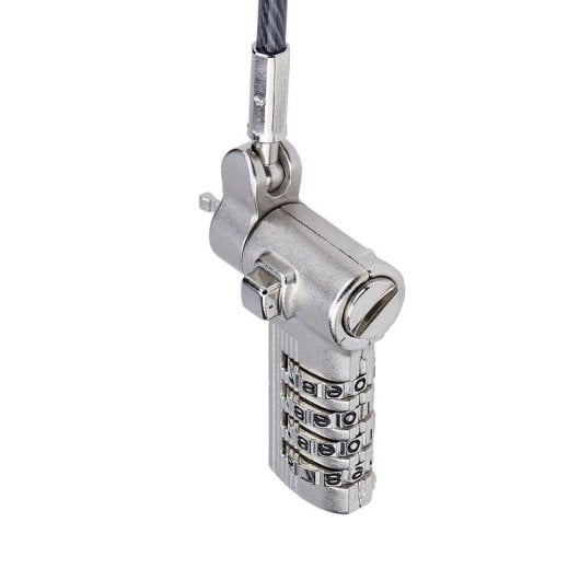 Cabo Antifurto StarTech Universal para Portátil 2m Combinação Serializada Preto Prata