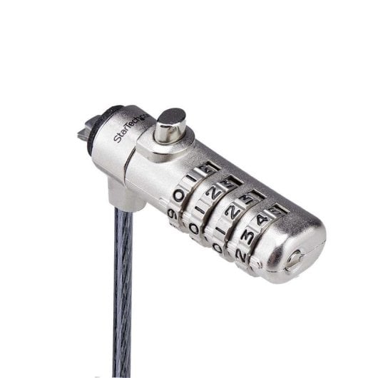 Cabo antirroubo StarTech K-Slot Slim com combinação 2 m aço carbono