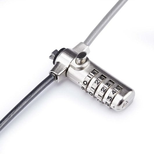 Cabo antirroubo StarTech K-Slot Slim com combinação 2 m aço carbono