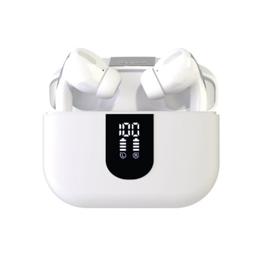 Auriculares iggual True Sound draadloos Bluetooth TWS met ruisfilter, microfoon en IP44 wit