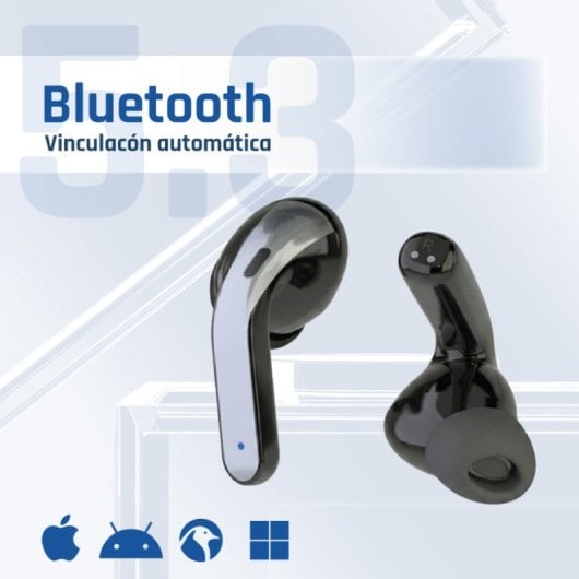 Auriculares iggual True Sound In-Ear Inalámbricos Bluetooth TWS llamadas música IP44 Negro