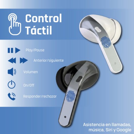 Auriculares iggual True Sound In-Ear Inalámbricos Bluetooth TWS llamadas música IP44 Negro