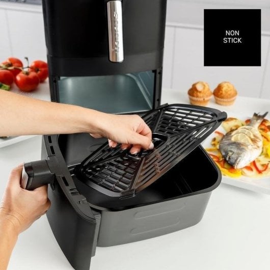 Heißluftfritteuse Taurus Duo Slim 13L 2800W Doppelkorb Touchscreen