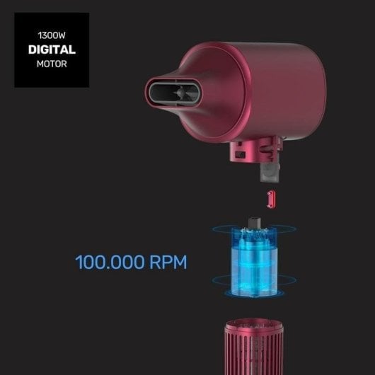 Phon Ionico Taurus Digital Force AI 1100W 10 Temperature 10 Velocità Ultra Ionic Care LED