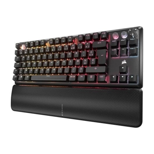 Teclado Corsair K70 PRO TKL mecánico Layout FR RGB magnético