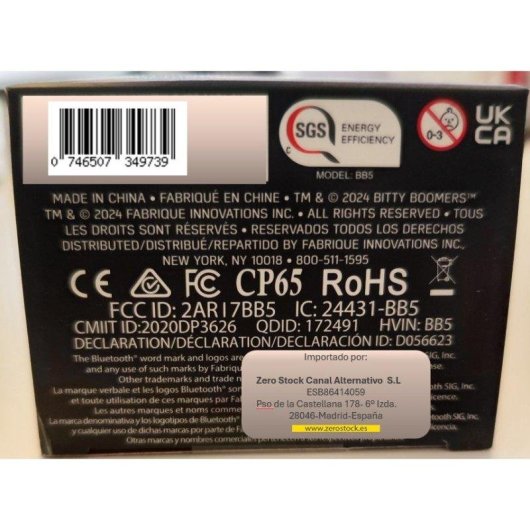 Altavoces Lexibook Portables Bluetooth sans fil 4W avec mode stéréo et batterie intégrée