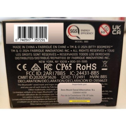 Altavoces Lexibook Mini Bluetooth Portátiles 5cm con sonido potente y correa