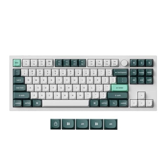 Teclado Keychron Q3 HE mecânico Layout US sem fios RGB alumínio