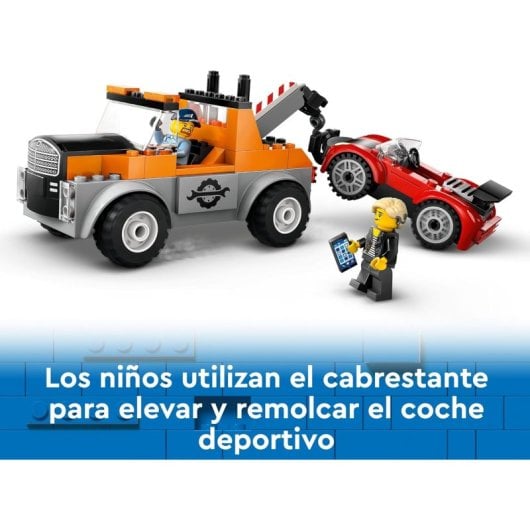 LEGO City Grua de Reparação e Carro Desportivo 60435 2 peças