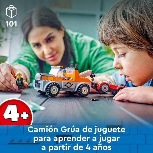 LEGO City Grua de Reparação e Carro Desportivo 60435 2 peças