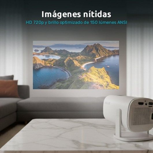 Projetor Nilait Scene Lite HD 720P 150 Lumens Android 14 Portátil