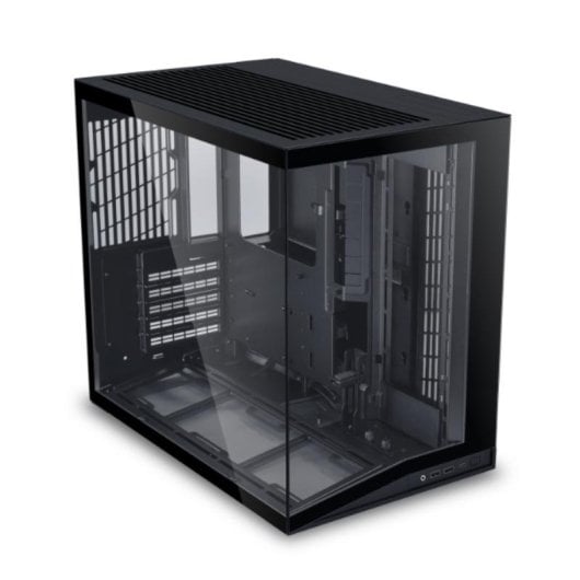 PC-Gehäuse Lian Li O11 Dynamic Mini V2 Flow Schwarz Aluminium und Gehärtetes Glas