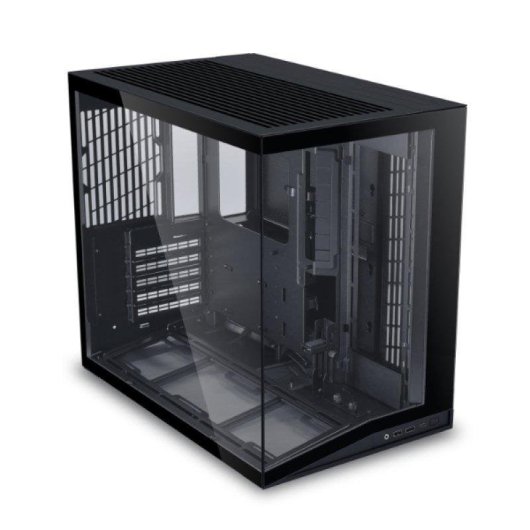 PC-Gehäuse Lian Li O11 Dynamic Mini V2 Flow Schwarz Aluminium und Gehärtetes Glas