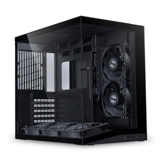 PC-Gehäuse Lian Li O11 Dynamic Mini V2 Flow Schwarz Aluminium und Gehärtetes Glas