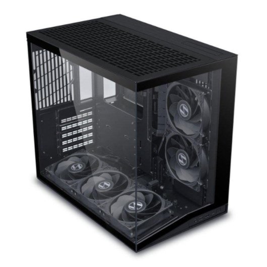 PC-Gehäuse Lian Li O11 Dynamic Mini V2 Flow Schwarz Aluminium und Gehärtetes Glas