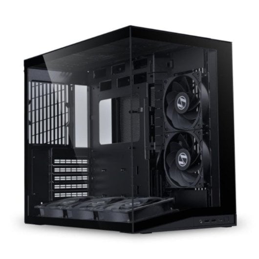 PC-Gehäuse Lian Li O11 Dynamic Mini V2 Flow Schwarz Aluminium und Gehärtetes Glas
