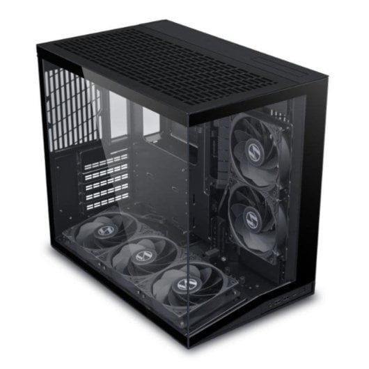 PC-Gehäuse Lian Li O11 Dynamic Mini V2 Flow Schwarz Aluminium und Gehärtetes Glas