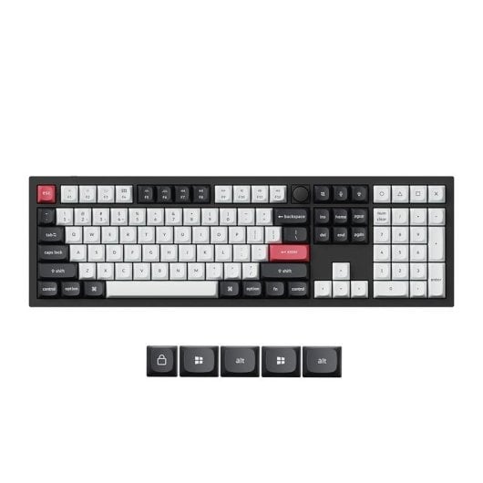 Teclado Keychron Q6 Hall Effect Magnético Layout US retroiluminado inalámbrico-alámbrico