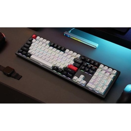 Teclado Keychron Q6 Hall Effect Magnético Layout US retroiluminado inalámbrico-alámbrico