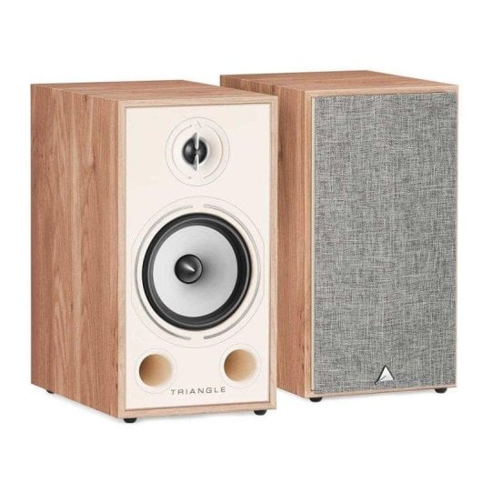 Enceintes Triangle Bibliothèque 2 voies filaires 100W bois chêne