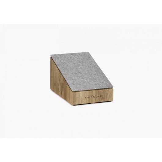 Enceintes Triangle 2 voies filaires 80W finition chêne pour installation polyvalente