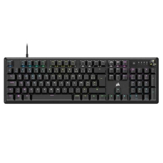 Teclado Corsair K70 CORE mecânico Layout FR RGB retroiluminado