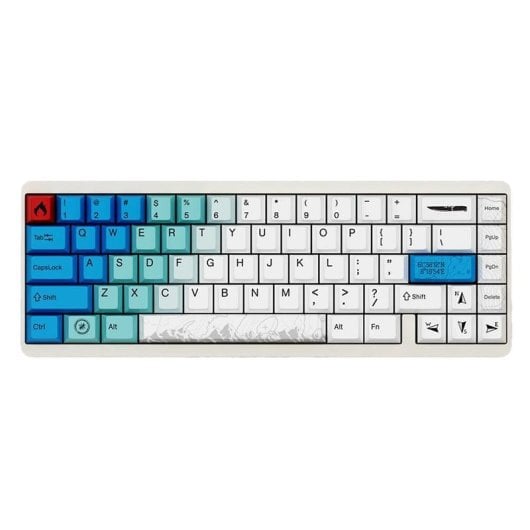 Teclado Varmilo Muse65 mecânico Layout US ANS RGB switches magnéticos