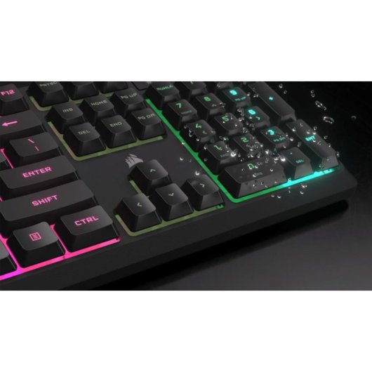 Teclado Corsair K55 CORE RGB membrana Layout FR retroéclairé