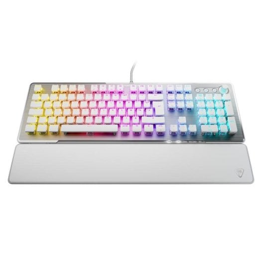 Teclado Turtle Beach Vulcan II mecánico AZERTY RGB reposamuñecas Blanco