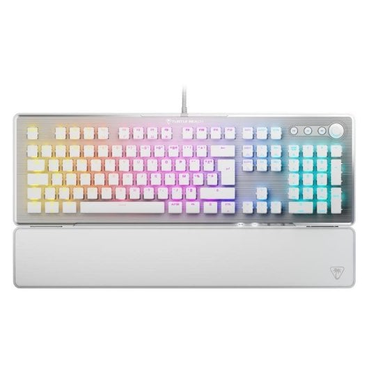 Teclado Turtle Beach Vulcan II mecánico AZERTY RGB reposamuñecas Blanco